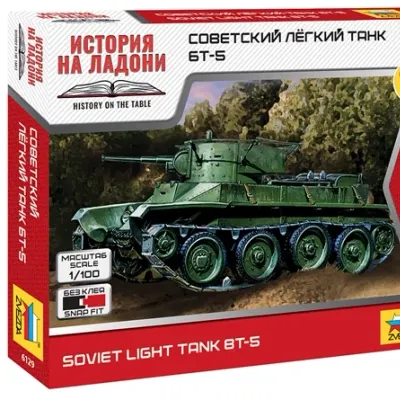 Soviet BT-5 Light Tank Plastic Model Kit