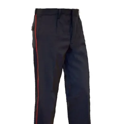 Police Uniform Trousers with Red Stripe