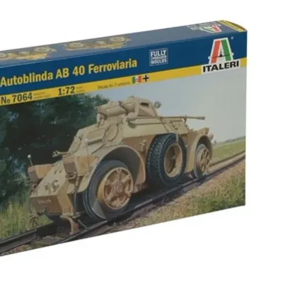 Autoblinda AB 40 Ferrovi 장갑차 모델 키트