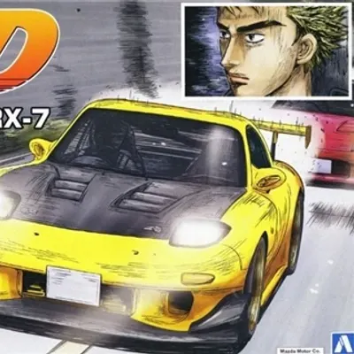 Takahashi Keisuke Project D Mazda RX-7 Scale Model