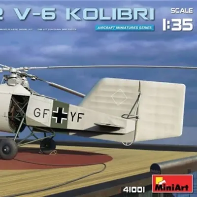 Fl 282 V-6 허밍버드 헬리콥터 축소 모형
