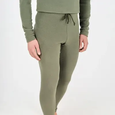 Pantalones térmicos de base para condiciones extremas Árticas - Polartec Micro 100 Olivo