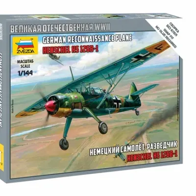 Сборная модель Немецкий самолет-разведчик Henschel Hs 126B-1 (Хеншель)