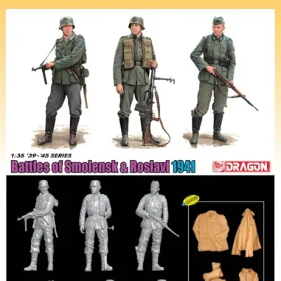 German Infantry Battle of Smolensk and Roslavl 1941 Model Kit