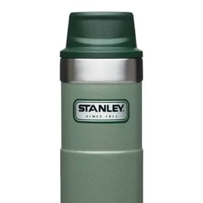 ترمس STANLEY كلاسيك بزر تشغيل 0.35 لتر بيد واحدة
