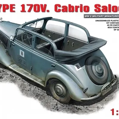 Kit de modèle de voiture militaire allemande MB Type 170V