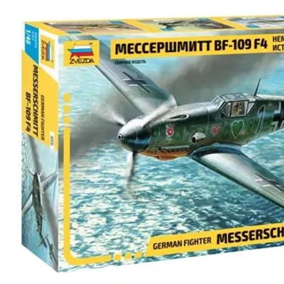Maqueta de plástico del avión de combate "Messerschmitt" Bf-109F4