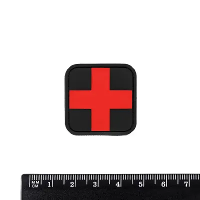 Kleiner PVC-Ambulanzkreuz-Patch 2,5 cm