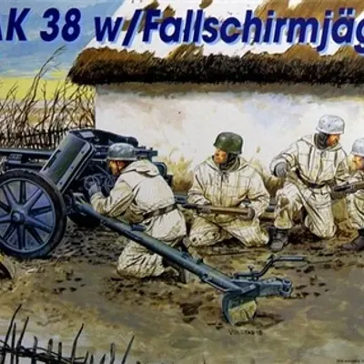 7.5cm PAK 97/38 Artillery Gun Assembly Model