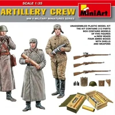 Soviet Heavy Artillery Crew Assembly Model - Special Edition